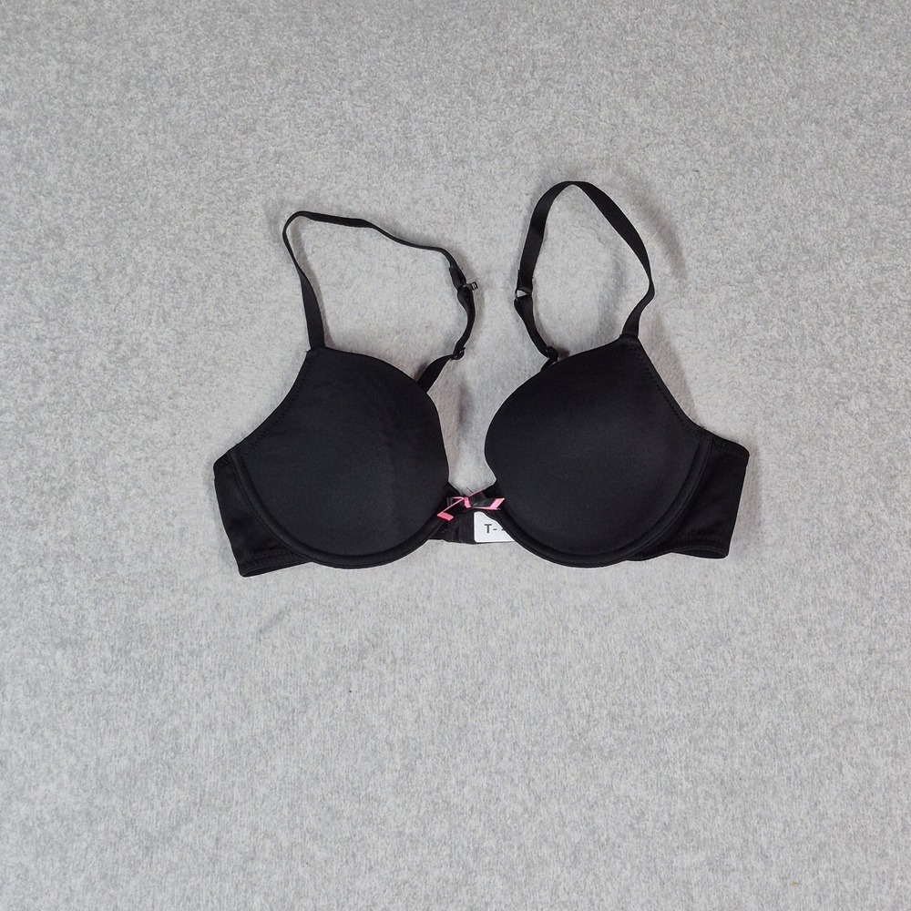Xhilaration Women Bra 34B Black Perfect T Shirt Underwired Convertible
